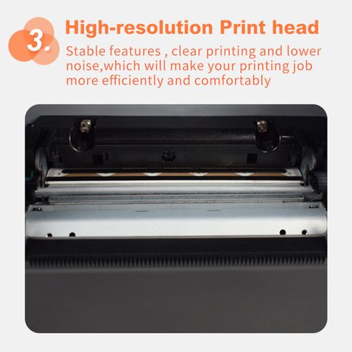 Thermal Receipt Printer 80mm Desktop Direct Thermal Printing USB+LAN Connection image 3