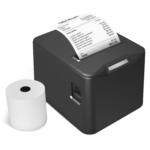 Thermal Receipt Printer 80mm Desktop Direct Thermal Printing USB+LAN Connection