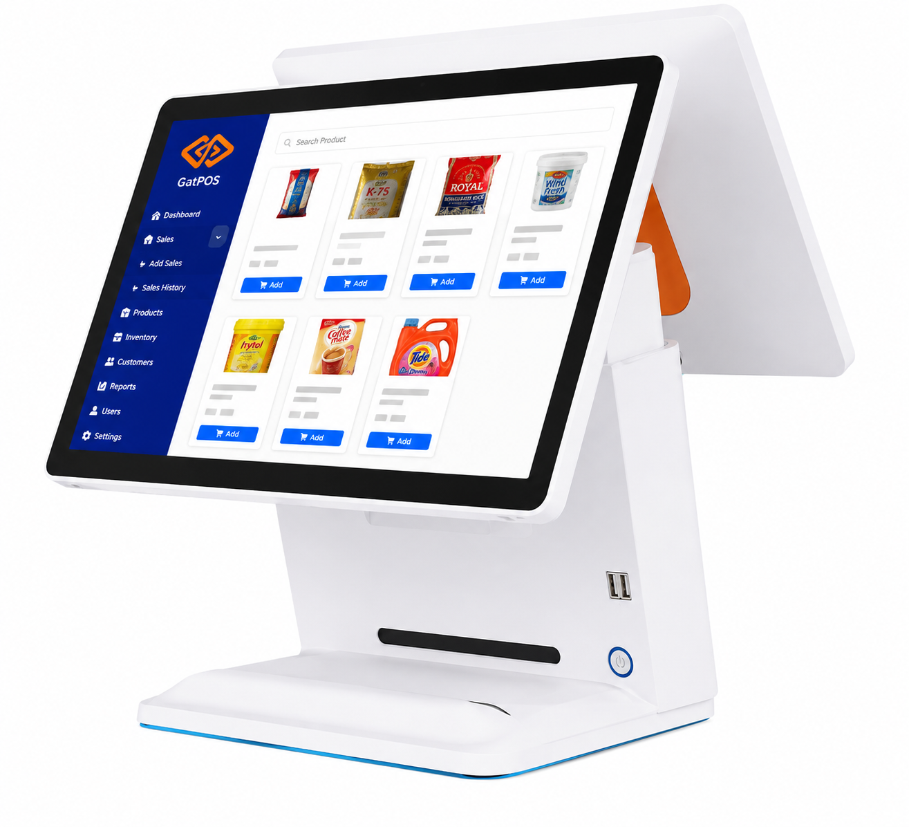 Pos | Dual Screen Touch Pos (Core I5 + 8gb Ram + 256gb Ssd)